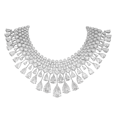 Collier Hypnose, "Burmalite" blanche - Hypnosis collar, white "Burmalite"