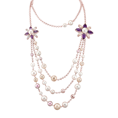 Collier perles lumières de Paris - Paris's light pearls collar