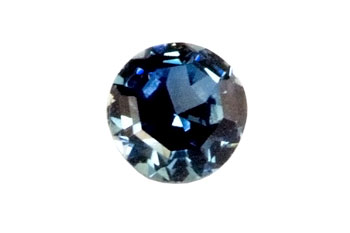 Saphir bleu rond (calibré), 3,10 mm, Rond, Facetté