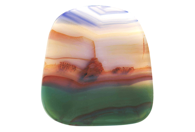 Agate paysage 32.70ct