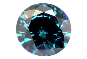 Diamant bleu 4.0mm