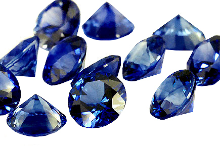 Saphir bleu rond (calibré) 1.3mm