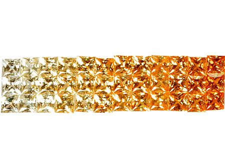 Saphir jaune-orange 2.3mm