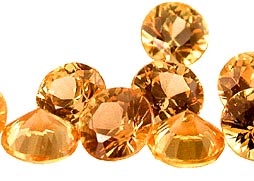 Saphir jaune-orange (rond - calibré) 0.49ct