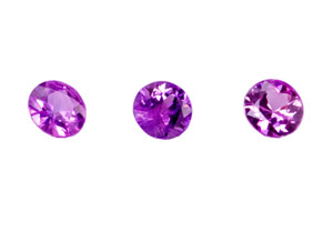 Saphir violet  (rond-calibré)