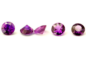 Saphir violet  (rond-calibré)
