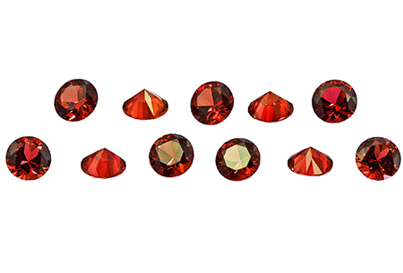 RARE !! SAPHIR ORANGE DE TANZANIE : 4.7 mm x 3.7 mm ★★ p295.130t