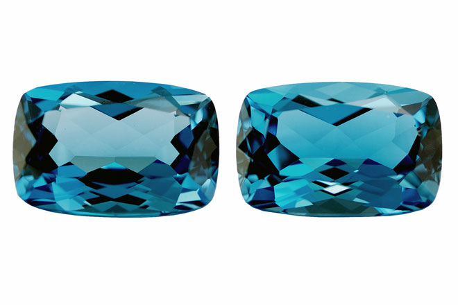 Topaze Bleue London AAA Taille Cœur 7x7 Mm – 1,45 Ct – Naturelle (neuf)
