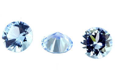 #topaze #sky blue #diamond cut #taille brillant #gemfrance #rond 6mm
