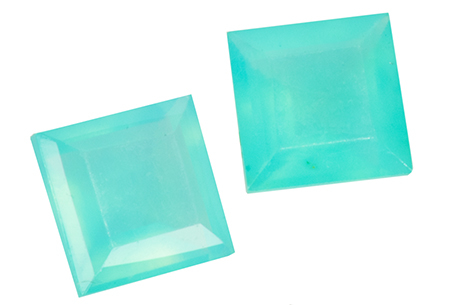 #Opale-bleue-#Opale-de-glace-#Coussin -#gemme #carré #calibré #4.5mm