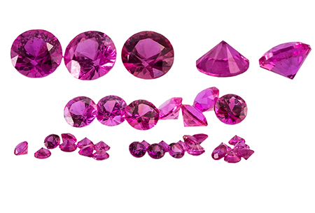 #Saphir-#Sapphire-#fuchsia-#diamond-cut-3.4mm