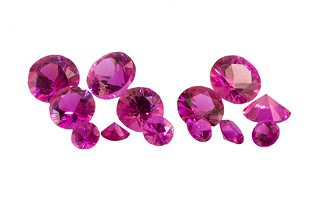 #Saphir-#Sapphire-#fuchsia-#diamond-cut-#Loupe-Clean - 2.4mm