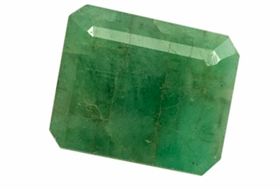Emeraude, 4.74ct, rectangle pans coupés, Opaque, Facetté - Gemfrance.com