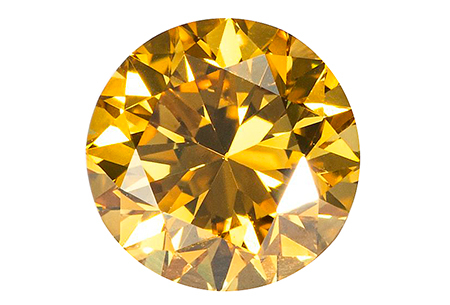 Diamant jaune "natural fancy intense yellow" 0.52ct
