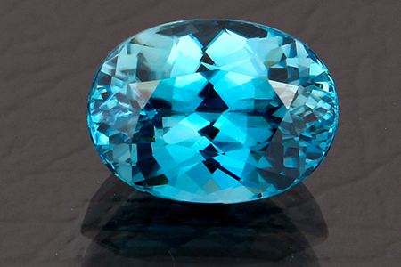 Zircon Bleu 4,67 Carats - Cambodge Ovale - | Achat et vente de