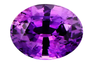 Saphir violet non chauffé 1.78ct