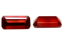 Andésine rouge certifiée 2.06ct