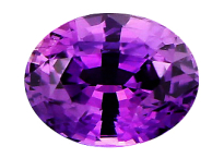 Saphir violet non chauffé 1.78ct