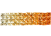 Saphir jaune-orange 2.5x2.5mm