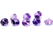 Saphir violet  (rond-calibré) 0.13ct