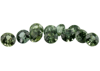 Saphir vert (rond - calibré) 0.06ct