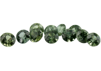 Saphir vert (rond - calibré) 2.5 mm