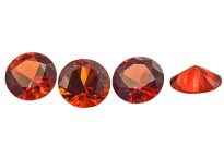 Saphir orange-rouge (rond calibré) 0.28ct