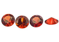 Saphir orange-rouge (rond calibré) 0.34ct