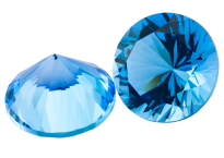 Topaze bleue Swiss Blue 13mm traitée