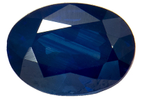Saphir bleu 0.61ct
