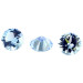 #Topaze bleue #Sky blue #rond 8mm #taille brillant #diamond cut