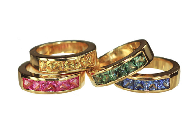 SIKIRDJI Laurent - Four sapphires rings