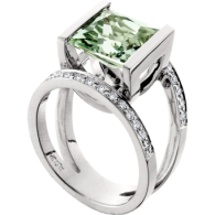 Aurum Spectrum of Color Collection Princess-mint bery-diamonds