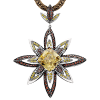 Aurum Spectrum of Color Collection-champagne zircon-cognac  golden sapphires-diamonds