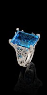 BELPERRON Suzanne-Collection Solo 18kt gold diamond and topaz