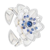 BOUCHERON-mother-of-pearl petals-sapphires-diamonds