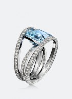 BREGUET-ring-Reine des Alpes-diamonds-aqua marine