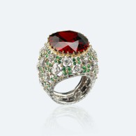BUCCELLATI-Spessartite-tsavorites-diamonds