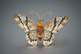 BUZZ & BENARDINE -butterflies collection-spessartit-diamonds