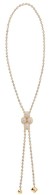 BY FLAVIE-Grappe collection, yellow gold necklace, diamonds