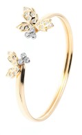 BY FLAVIE-Maïa collection, yellow gold bracelet, diamonds