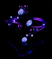 BY FLAVIE-Mini Grappe collection, yellow gold bracelet, fluorescents diamonds