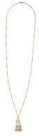BY FLAVIE-Mini Grappe collection, yellow gold necklace, diamonds