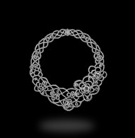 CARNET-Cecilia necklace, diamonds platinium