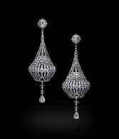 CARNET-white gold and diamond chandelier earrings