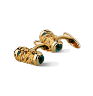 CARREA Y CARREA-Círculos de Fuego Cufflinks-blue topaz