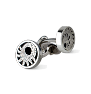 CARREA Y CARREA-Círculos de Fuego Cufflinks-onyx