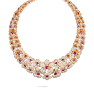 CARREA Y CARREA-Orquideas Necklace-rubies -diamonds
