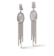CARREA Y CARREA-Sierpes Maxi Earrings-moonstone-diamond