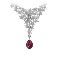 CARTIER-Pamir necklace - 49.74 carat spinel-natural pearls-diamonds.